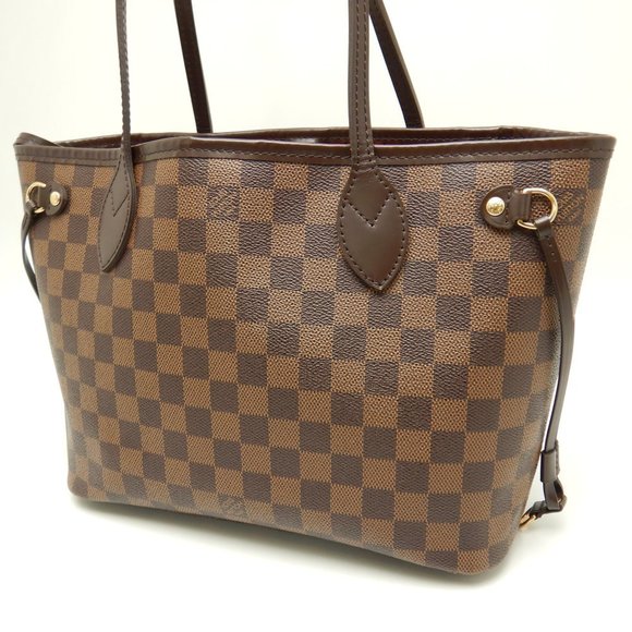 Louis Vuitton Damier Neverfull PM Ebene Tote Bag Brown - Picture 4 of 8